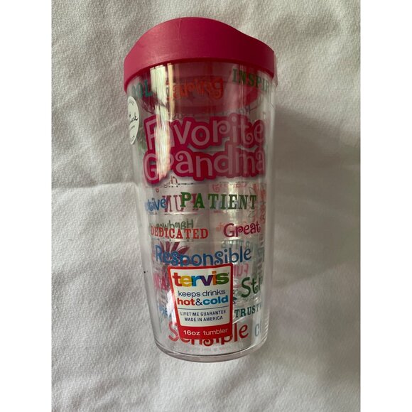 Tervis Hallmark Grandma 16oz Insulated Tumbler With Pink Lid Mother's Day - Picture 1 of 8